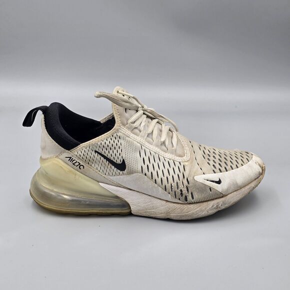 Nike Women's Size 7.5 US WMNS Air Max 270 AH6789 100 White Black Sneakerd Shoes - Picture 9 of 12